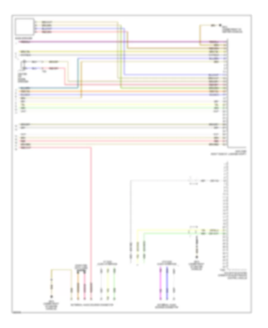 Radio Wiring Diagram, with RNS-E with Bose (3 of 3) for Audi A3 2.0 TDI 2012