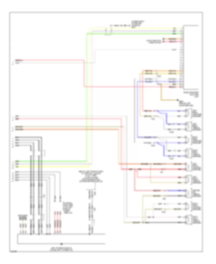 Radio Wiring Diagram without RNS E with Amplifier 2 of 2 for Audi A3 2 0 TDI 2012
