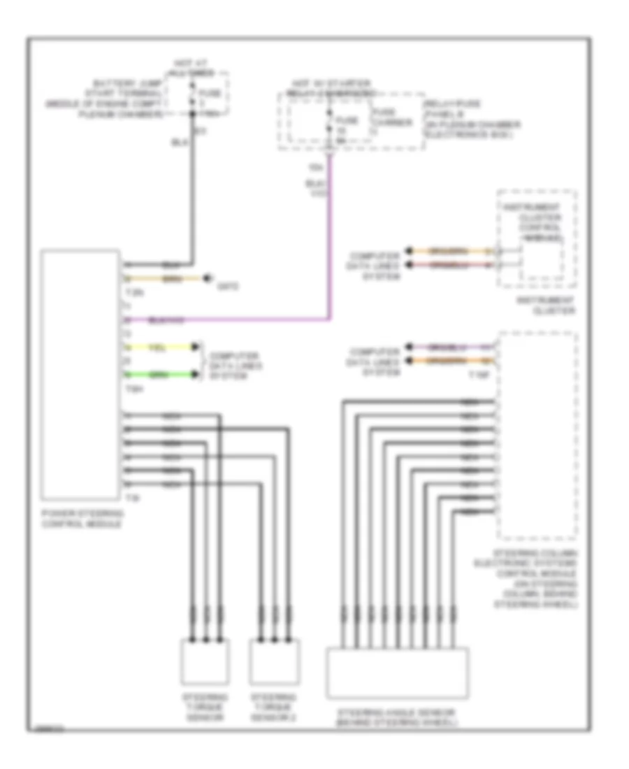 Electromechanical Power Steering Wiring Diagram for Audi S4 Premium Plus 2013