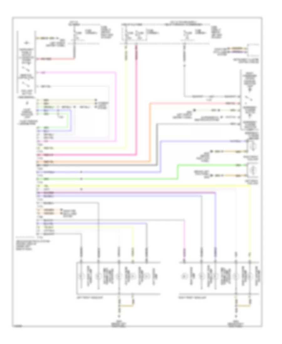 Headlights Wiring Diagram without Bi Xenon Headlights for Audi S4 Premium Plus 2013