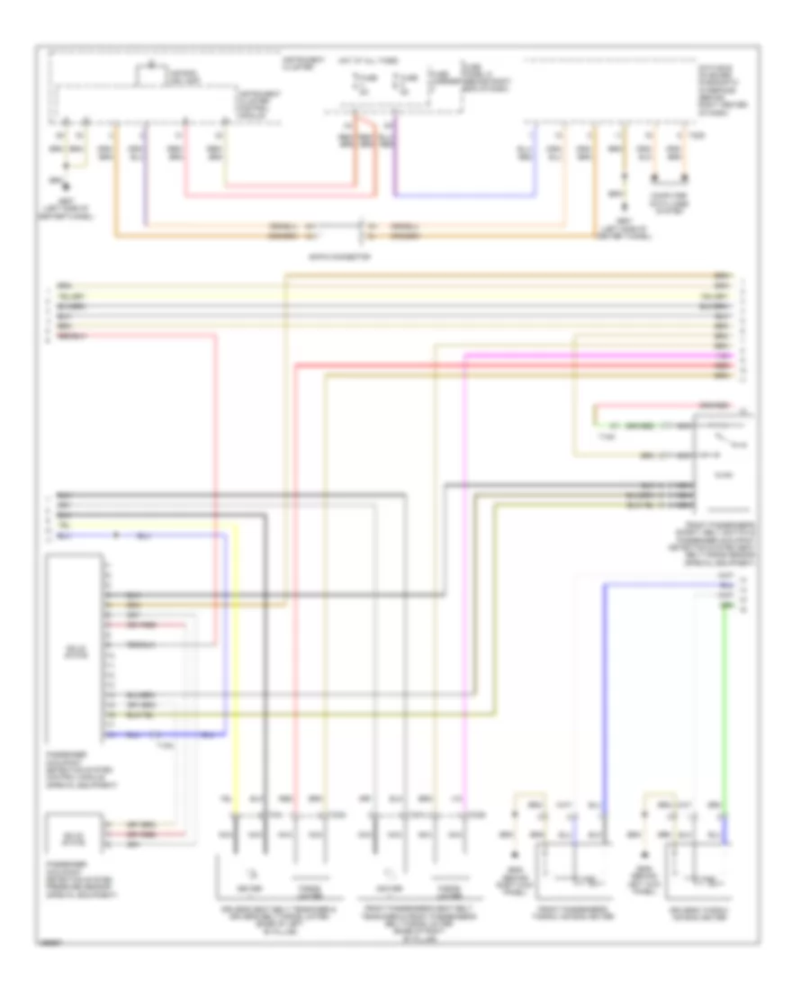 Supplemental Restraints Wiring Diagram (2 of 3) for Audi S4 Premium Plus 2013
