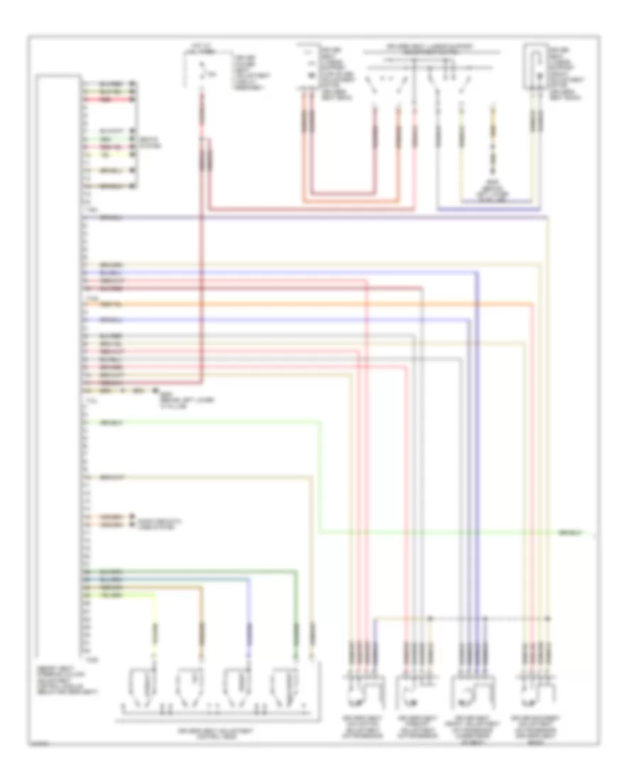 Memory Systems Wiring Diagram 1 of 3 for Audi Q5 Quattro 2009