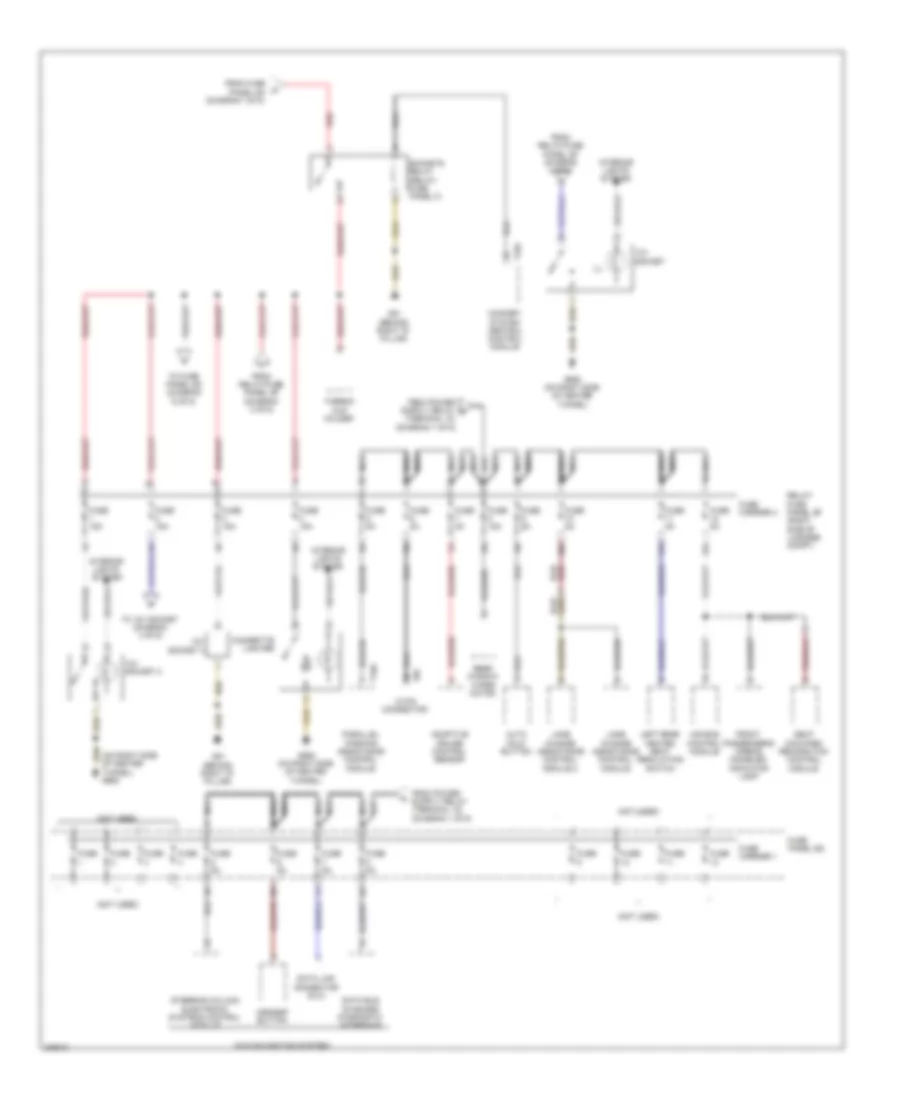 Power Distribution Wiring Diagram (4 of 6) for Audi Q5 Quattro 2009