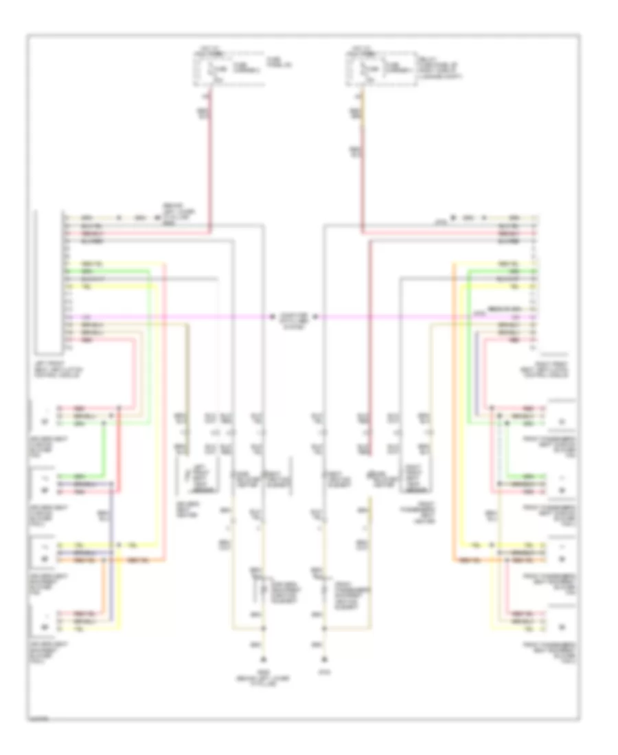 Front Heated Seats Wiring Diagram without Memory Seats with Ventilation for Audi Q5 Quattro 2009