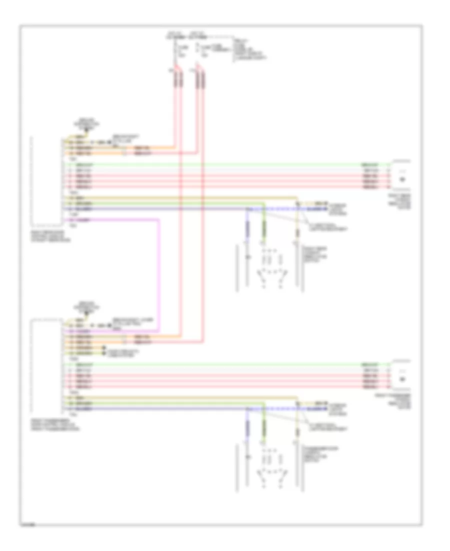 Power Windows Wiring Diagram (2 of 2) for Audi Q5 Quattro 2009