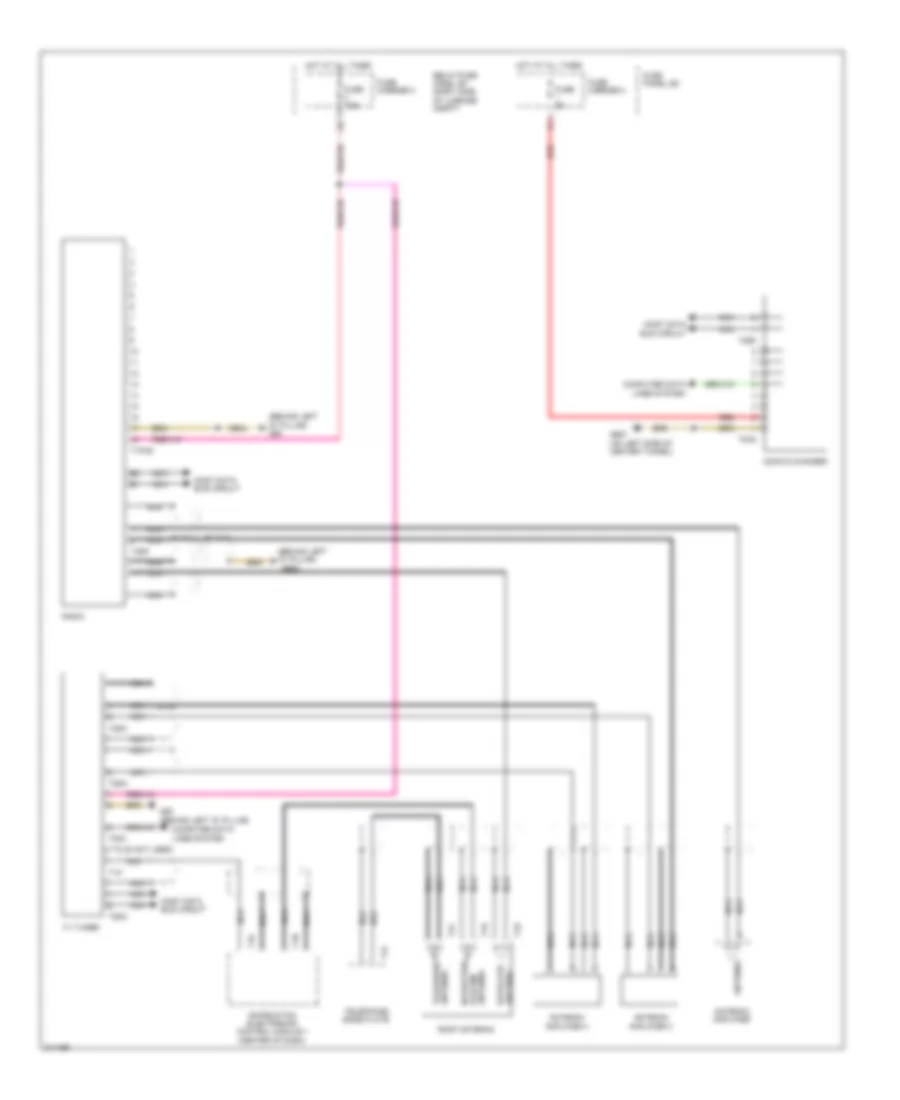 Radio Wiring Diagram, Premium MMI (1 of 2) for Audi Q5 Quattro 2009