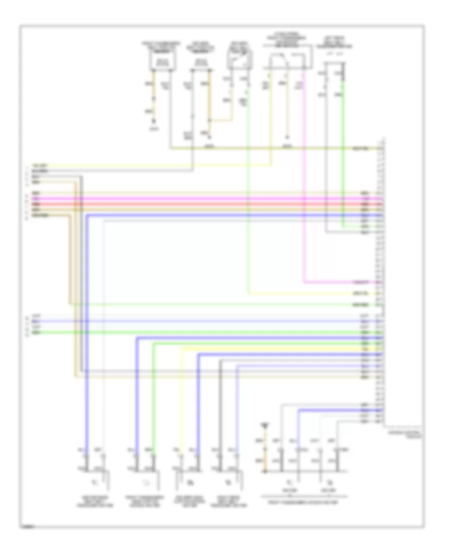 Supplemental Restraints Wiring Diagram 3 of 3 for Audi Q5 Quattro 2009