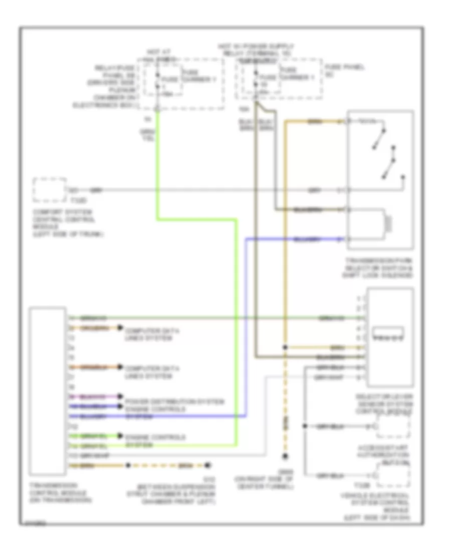 A T Wiring Diagram without Direct Shift for Audi Q5 Quattro 2009
