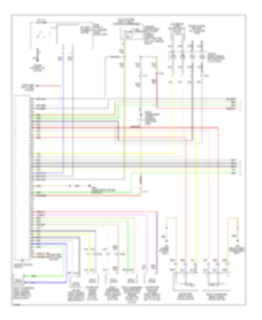 Supplemental Restraints Wiring Diagram 1 of 3 for Audi S8 2014