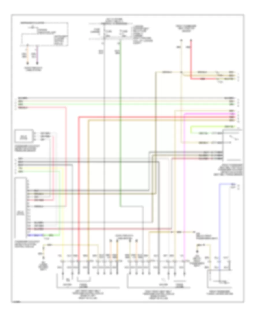 Supplemental Restraints Wiring Diagram 2 of 3 for Audi S8 2014