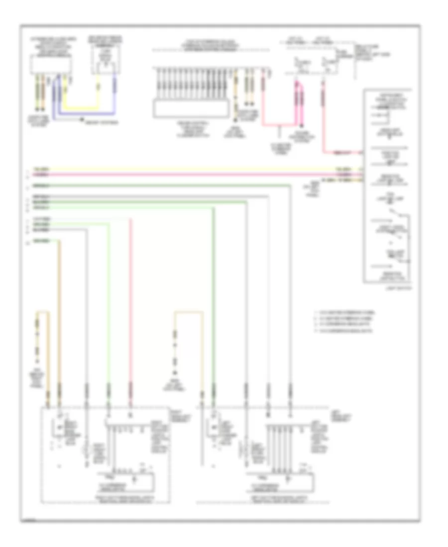 Exterior Lamps Wiring Diagram with HID 3 of 3 for Audi S8 2014