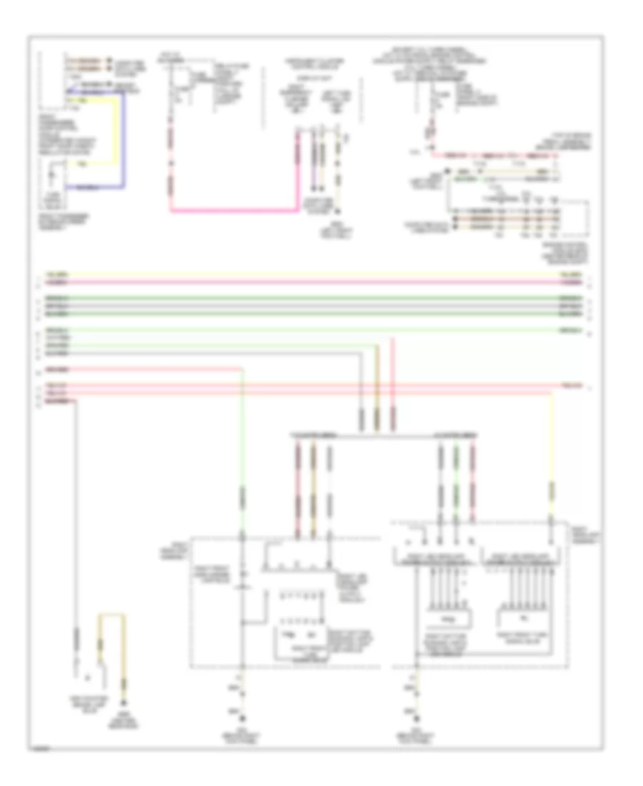 Exterior Lamps Wiring Diagram, without HID (2 of 3) for Audi S8 2014