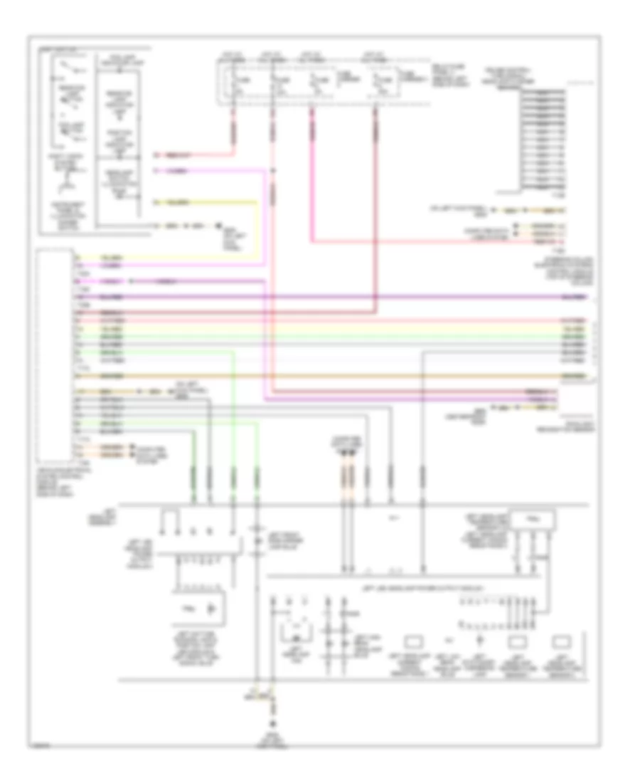 Headlights Wiring Diagram, without HID without Metrix Beam (1 of 2) for Audi S8 2014