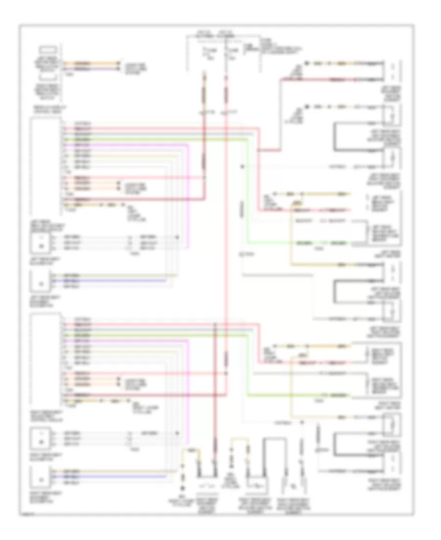 Heated Seats Wiring Diagram with Memory for Audi S8 2014