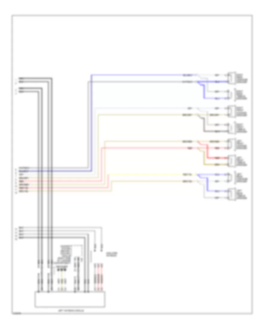 Radio Wiring Diagram, without Amplifier (2 of 2) for Audi A3 Quattro 2006