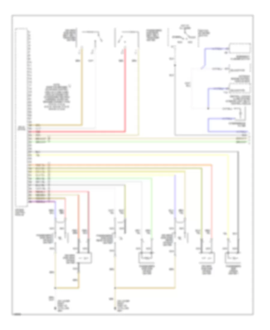 Supplemental Restraints Wiring Diagram 1 of 2 for Audi A8 Quattro 2000