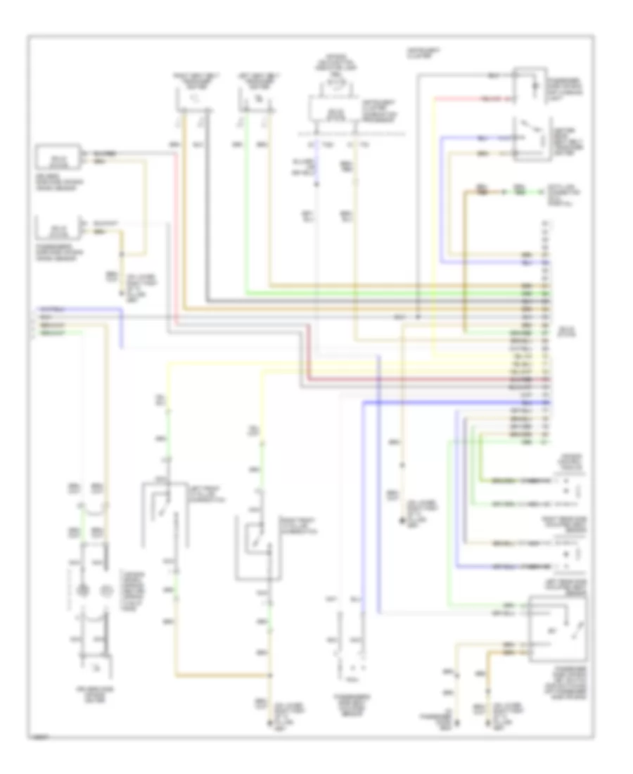 Supplemental Restraints Wiring Diagram 2 of 2 for Audi A8 Quattro 2000