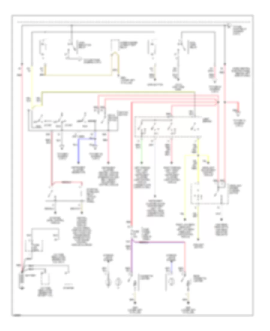 Power Distribution Wiring Diagram 1 of 3 for Audi A6 Avant Quattro 2001