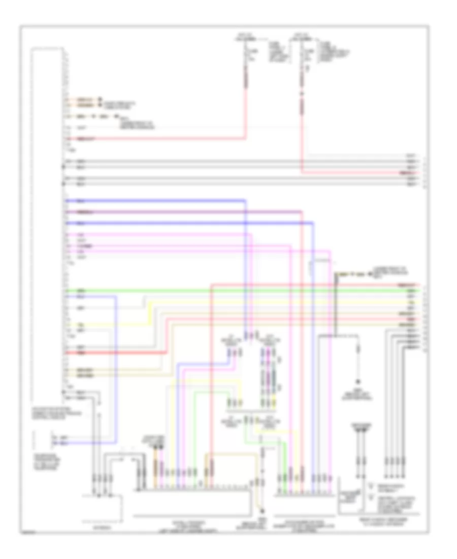 Radio Wiring Diagram, with RNS-E without Bose (1 of 3) for Audi A3 2.0T 2012