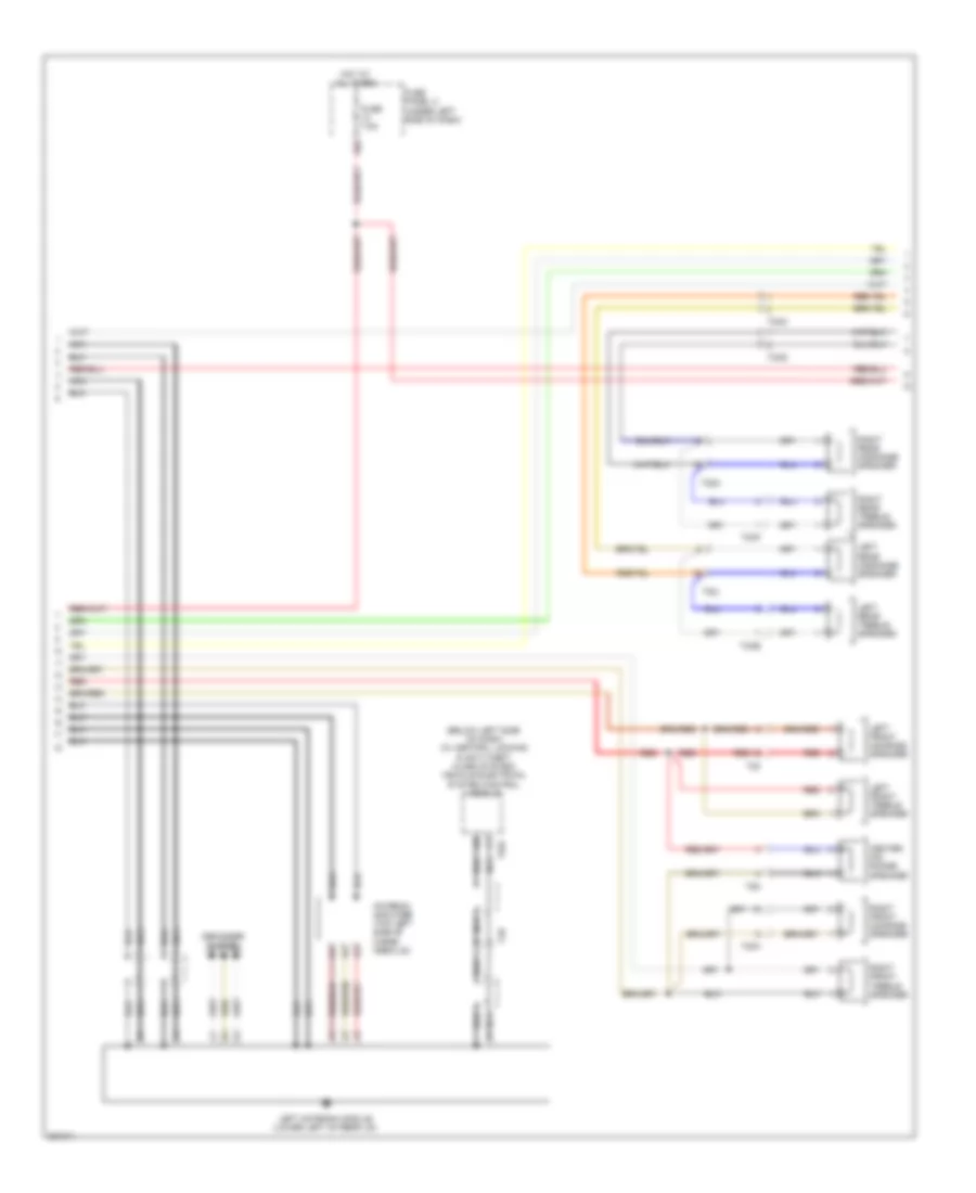 Radio Wiring Diagram, with RNS-E without Bose (2 of 3) for Audi A3 2.0T 2012