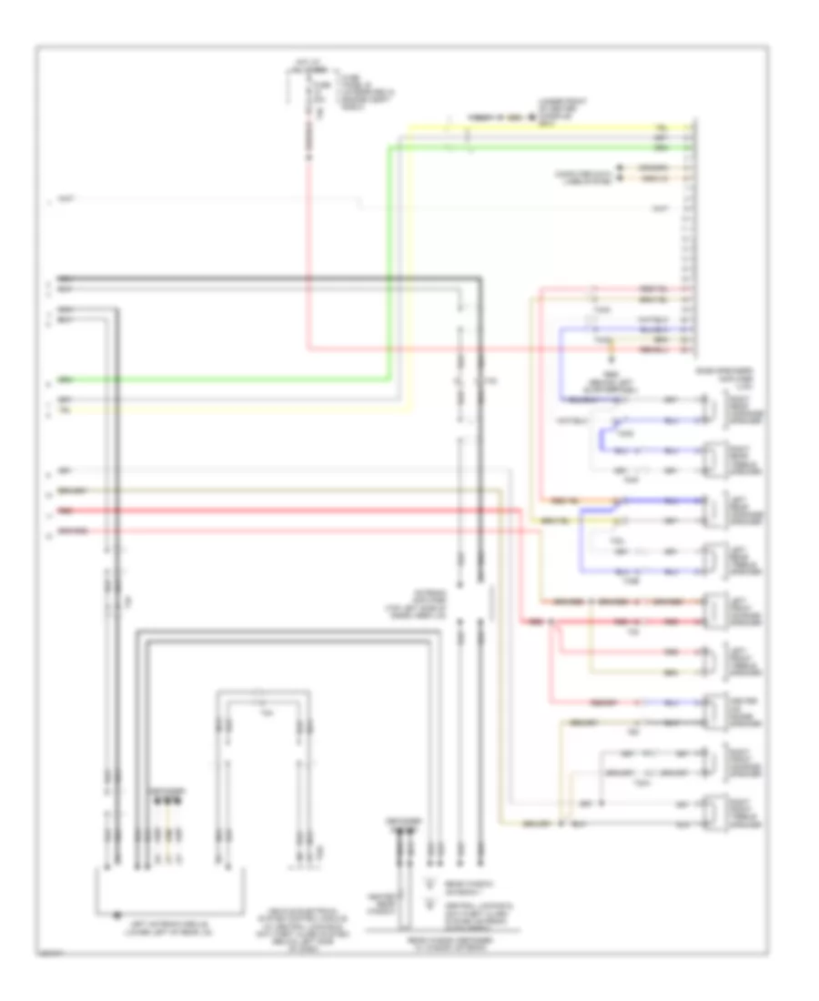 Radio Wiring Diagram, without Bose (2 of 2) for Audi A3 2.0T 2012