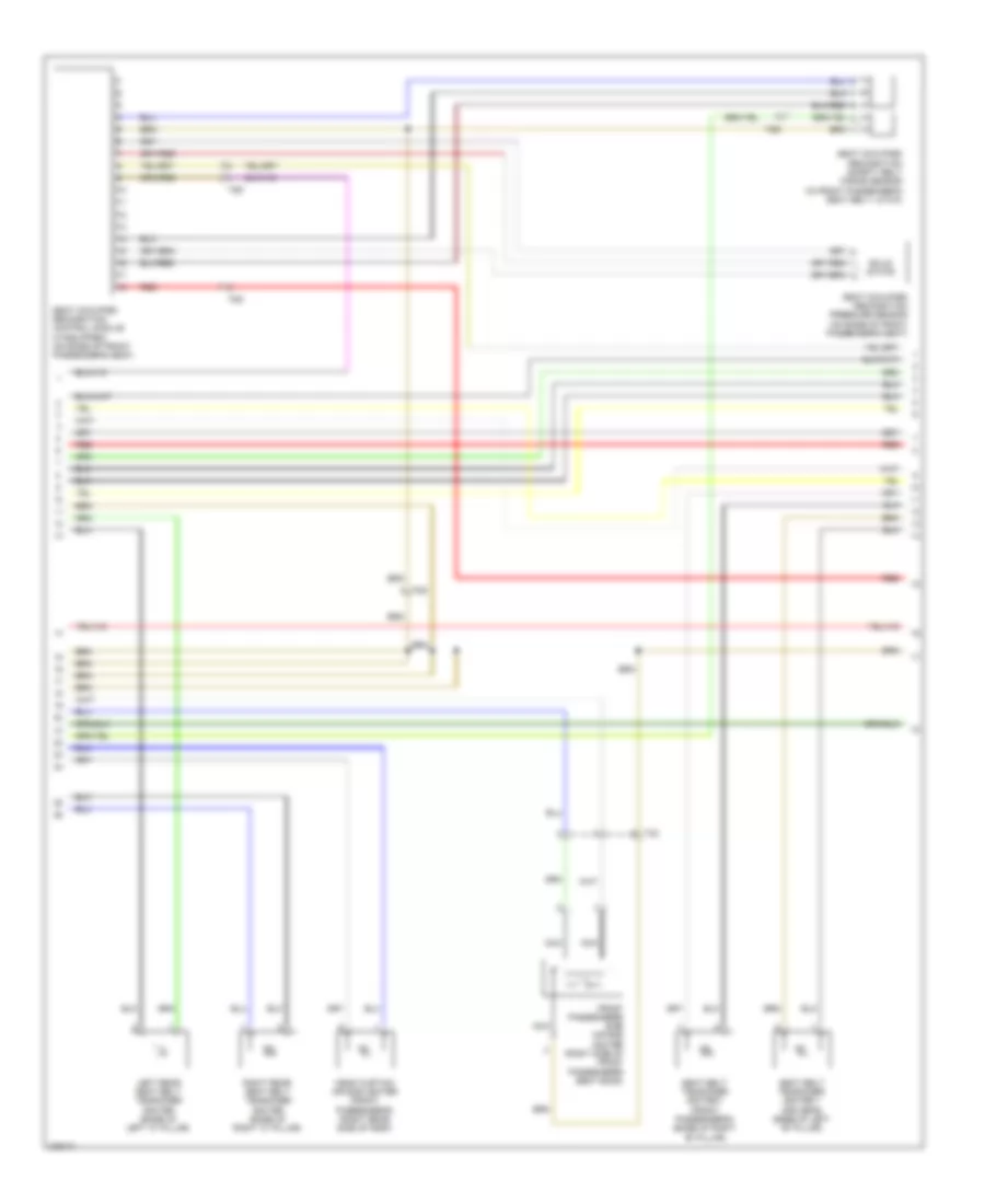 Supplemental Restraints Wiring Diagram (2 of 3) for Audi A3 2.0T 2012