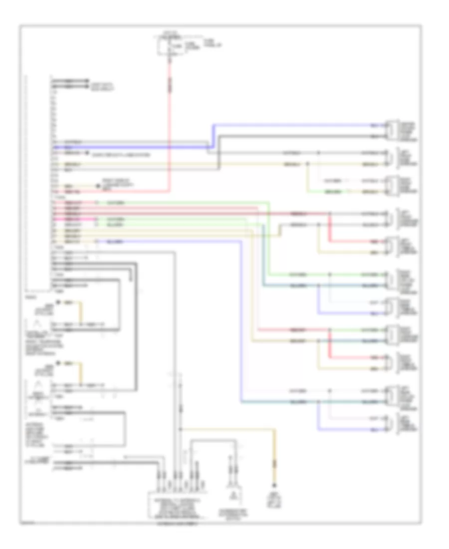 Radio Wiring Diagram Late Production DSP Radio without Bang  Olufsen 1 of 2 for Audi Q7 3 0 TDI 2009