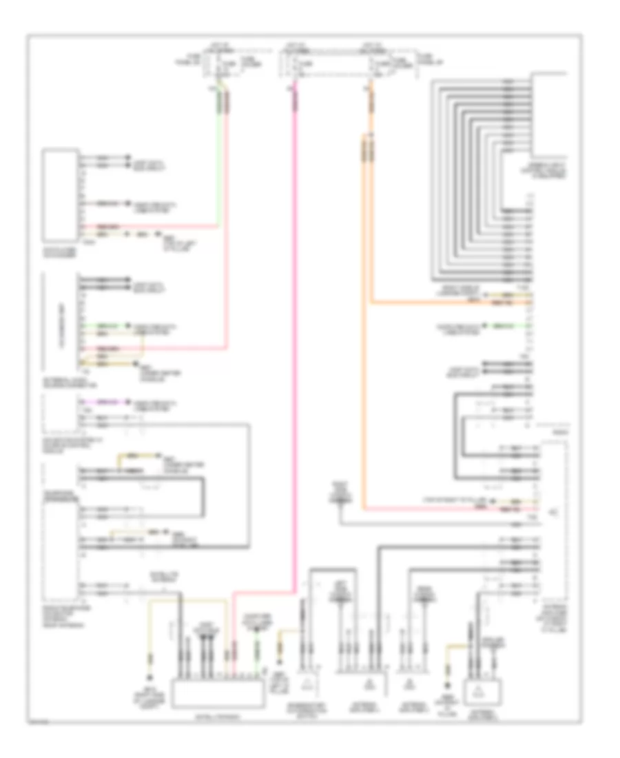 Radio Wiring Diagram Late Production DSP Radio without Bang  Olufsen 2 of 2 for Audi Q7 3 0 TDI 2009