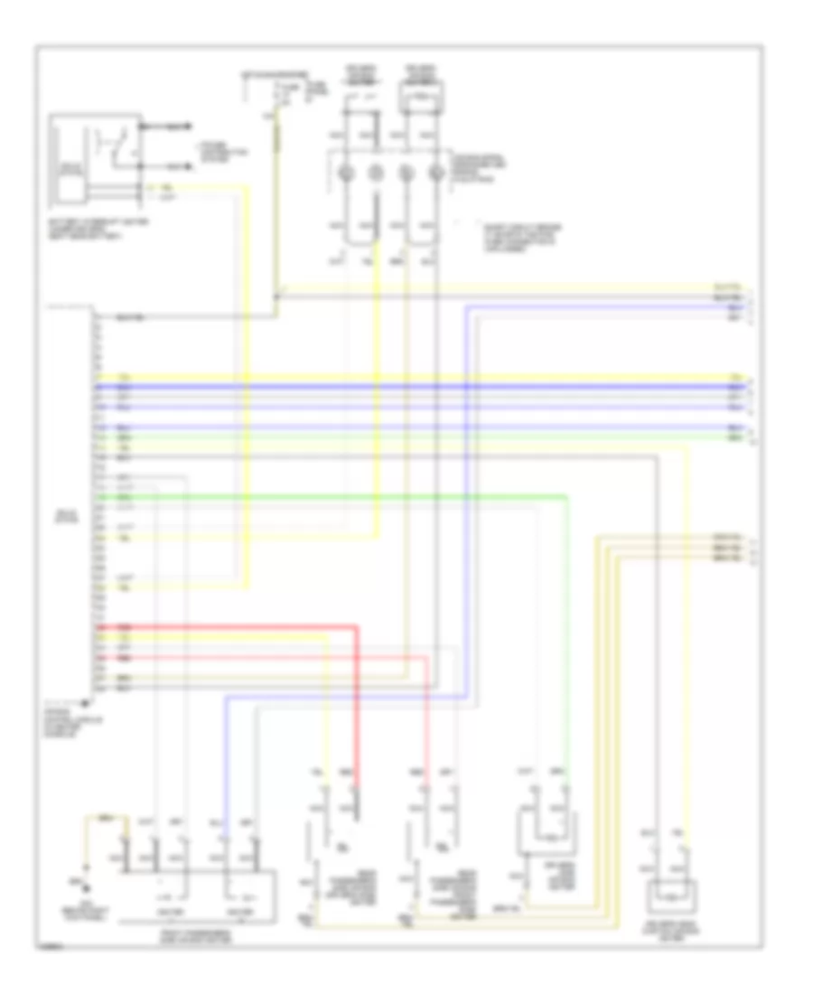 Supplemental Restraints Wiring Diagram 1 of 3 for Audi Q7 3 0 TDI 2009