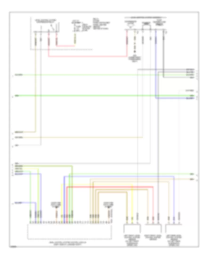 Electronic Suspension Wiring Diagram (2 of 3) for Audi Q7 3.0 TDI 2009