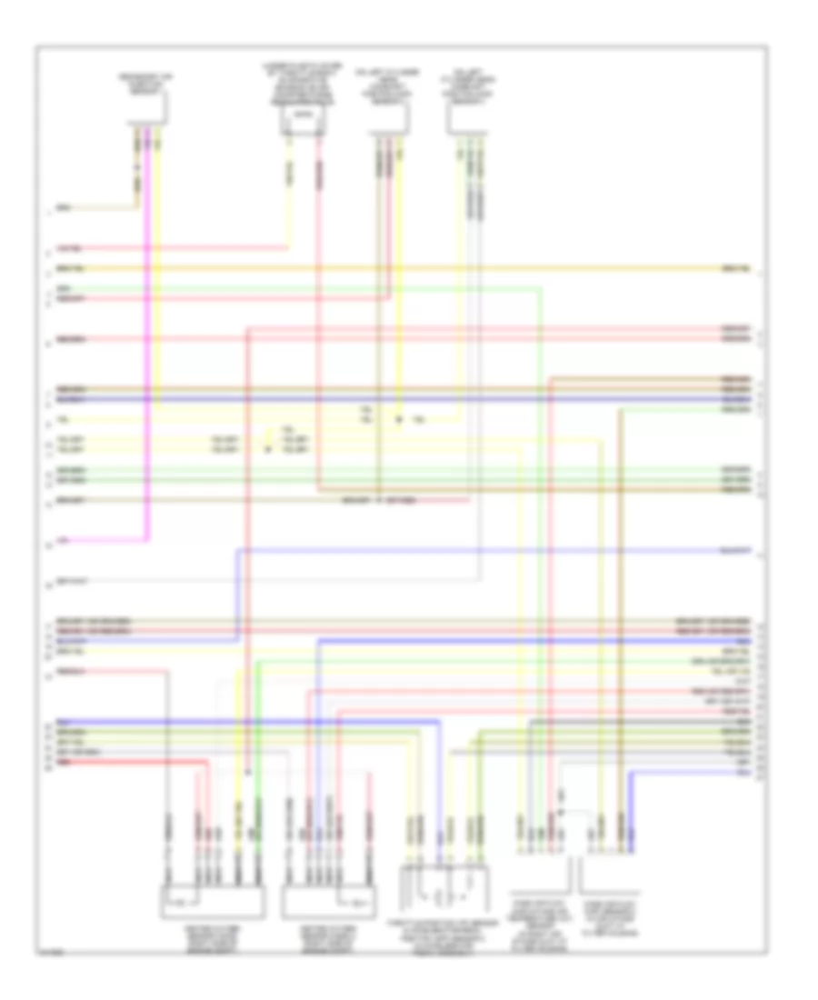 4.2L, Engine Performance Wiring Diagram (2 of 6) for Audi Q7 3.0 TDI 2009