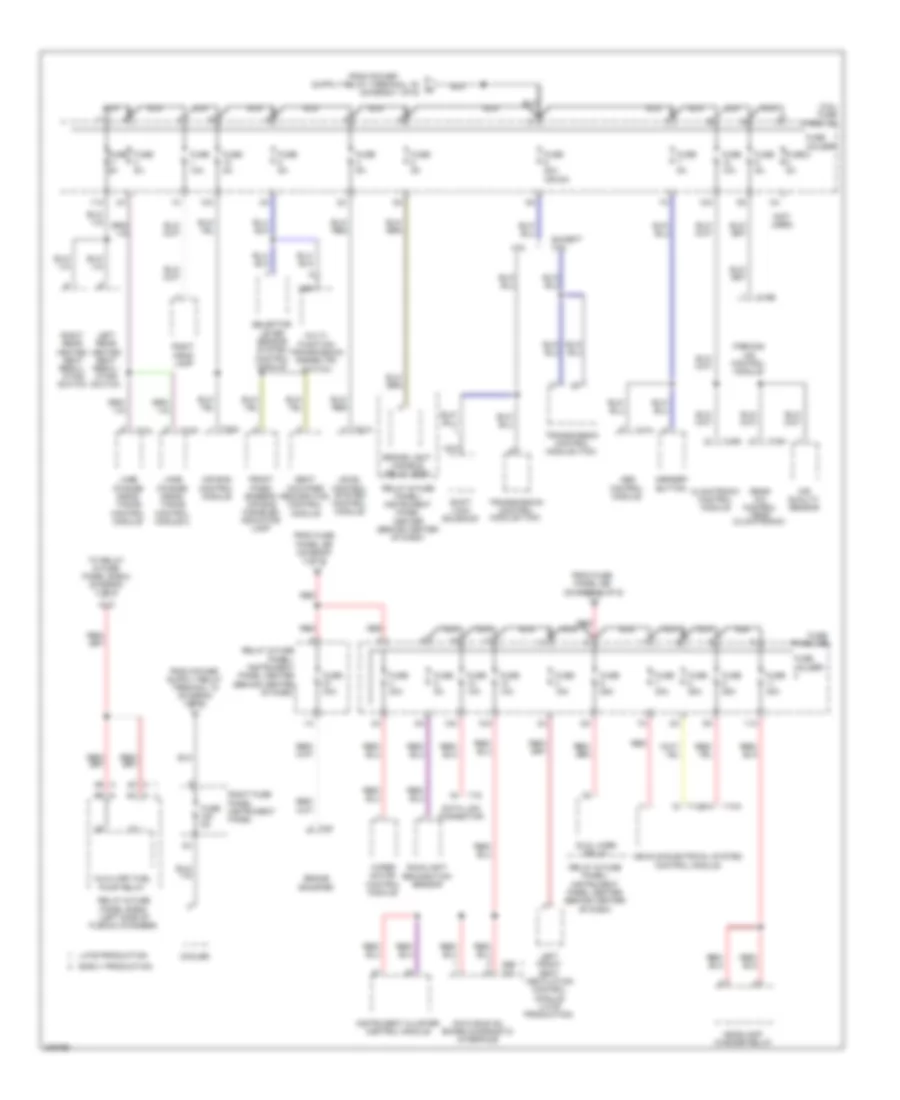 3.6L, Power Distribution Wiring Diagram (3 of 6) for Audi Q7 3.0 TDI 2009