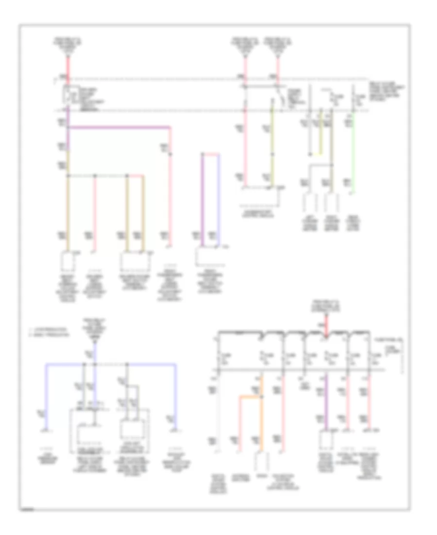 3.6L, Power Distribution Wiring Diagram (6 of 6) for Audi Q7 3.0 TDI 2009
