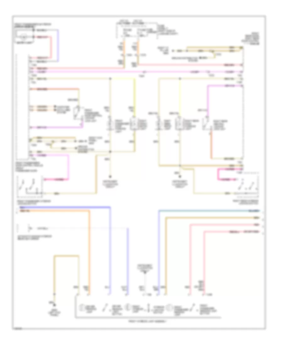Courtesy Lamps Wiring Diagram (2 of 3) for Audi SQ5 Premium Plus 2014