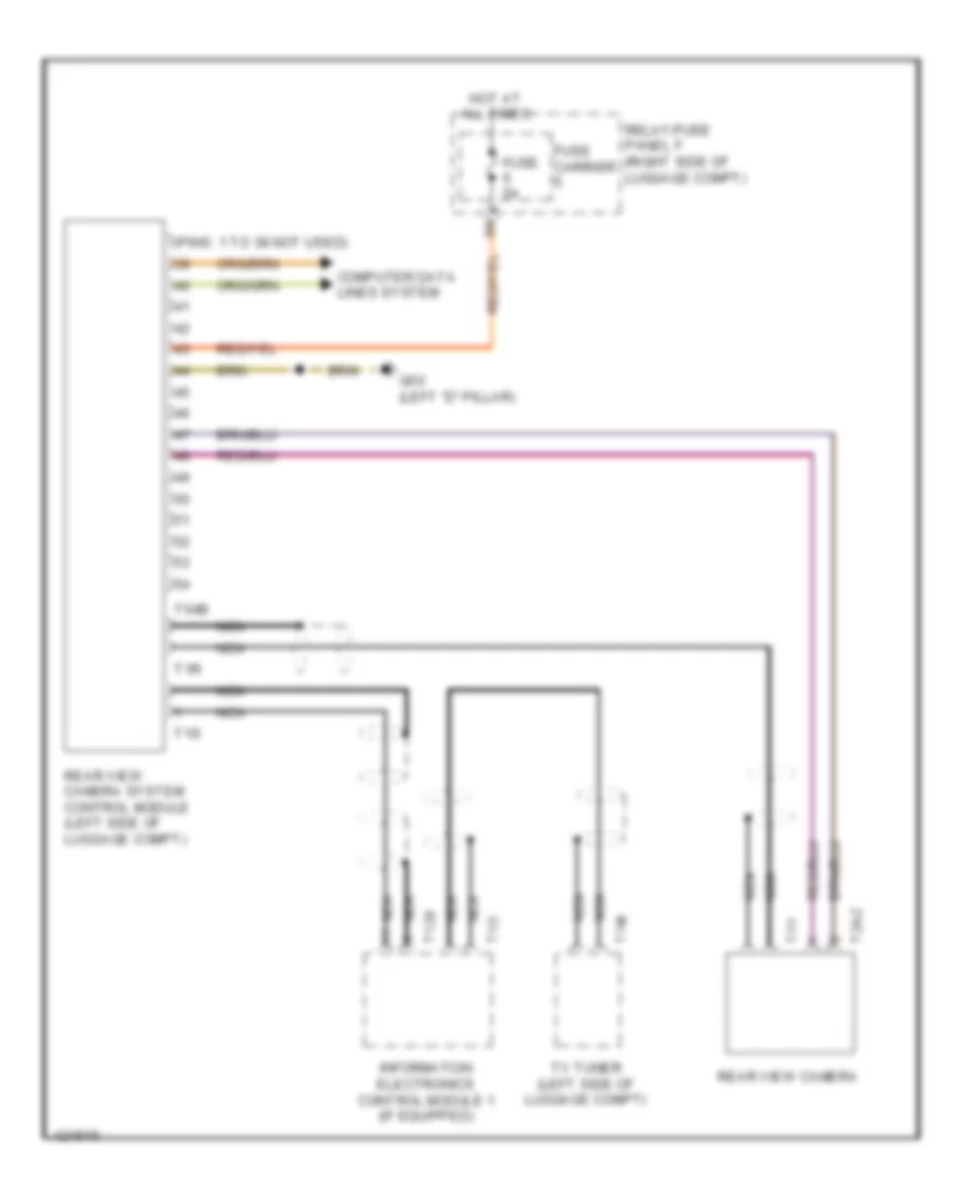 Rear Camera Wiring Diagram for Audi SQ5 Premium Plus 2014