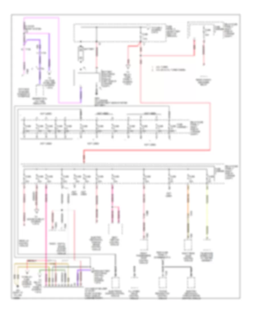Power Distribution Wiring Diagram 1 of 8 for Audi SQ5 Premium Plus 2014