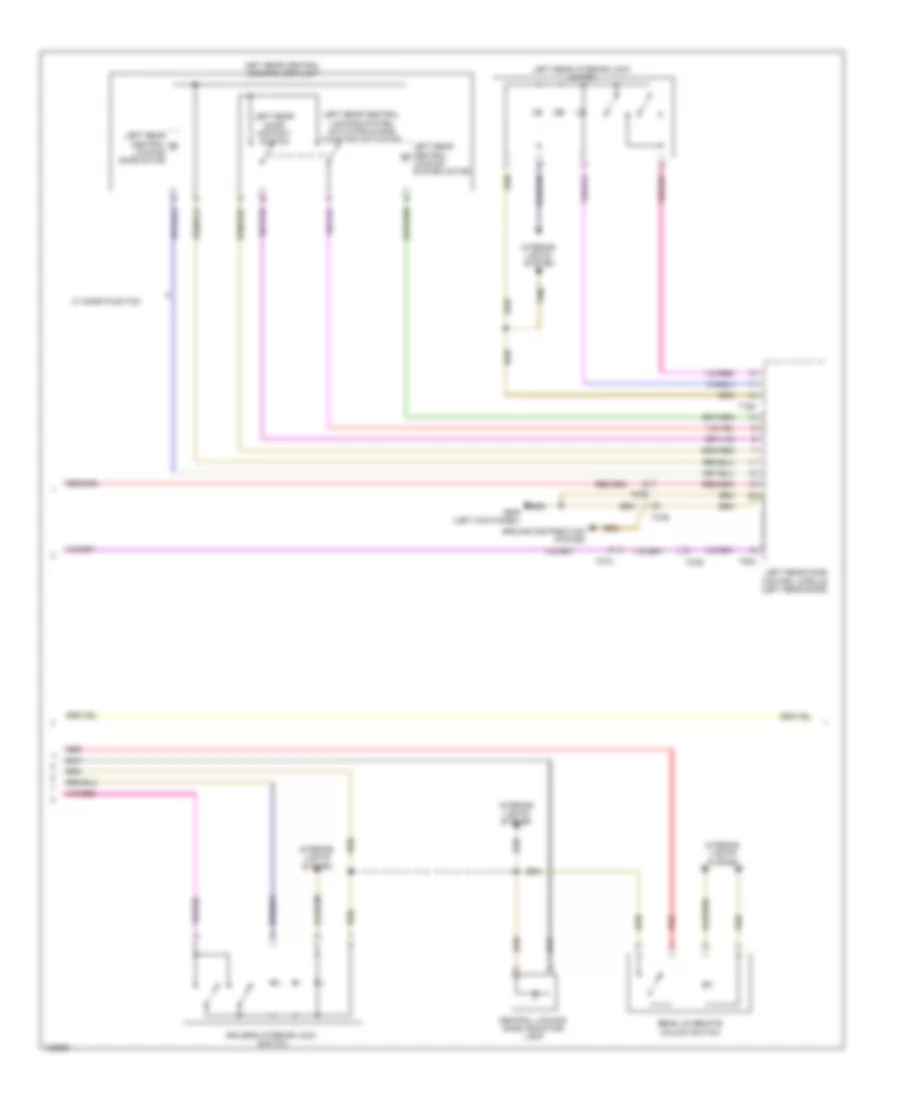 Power Door Locks Wiring Diagram (2 of 3) for Audi SQ5 Premium Plus 2014