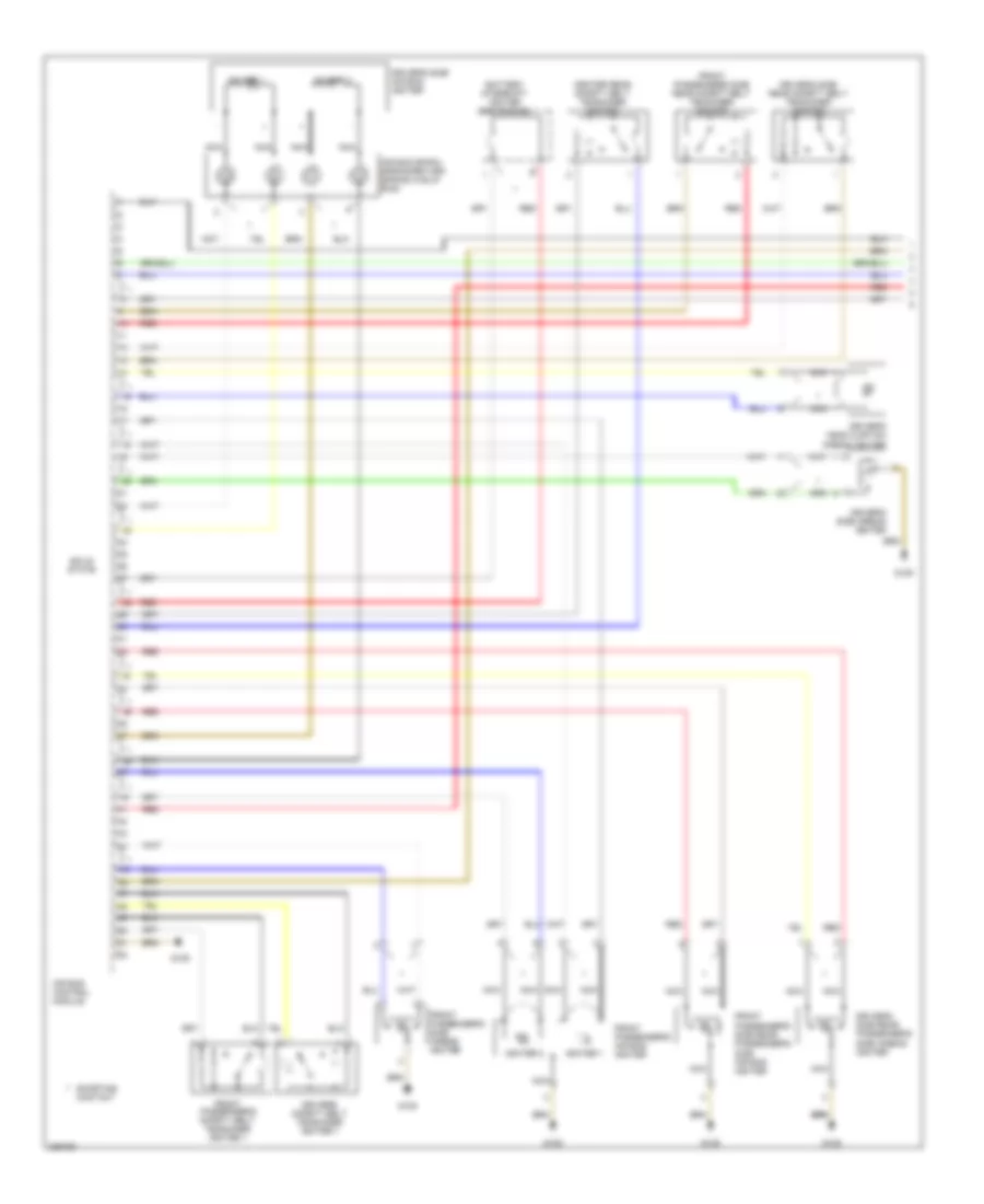 Supplemental Restraints Wiring Diagram Except Convertible 1 of 2 for Audi A4 2006