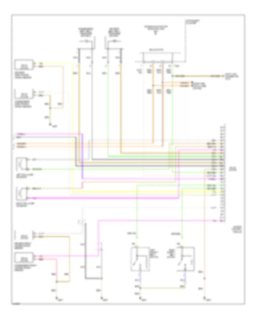 Supplemental Restraints Wiring Diagram with Convertible 2 of 2 for Audi A4 2006