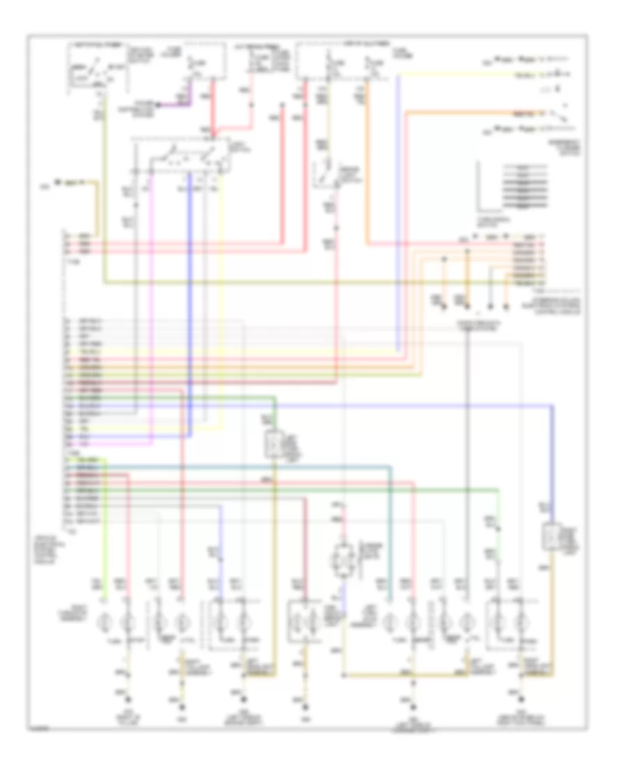 Exterior Lamps Wiring Diagram Avant for Audi A4 2006