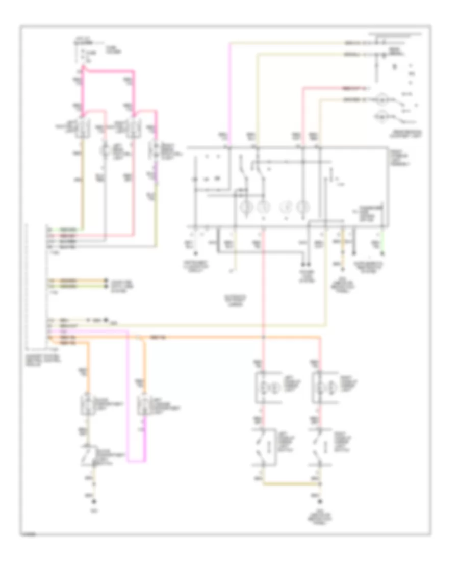 Courtesy Lamps Wiring Diagram Sedan 1 of 2 for Audi A4 2006