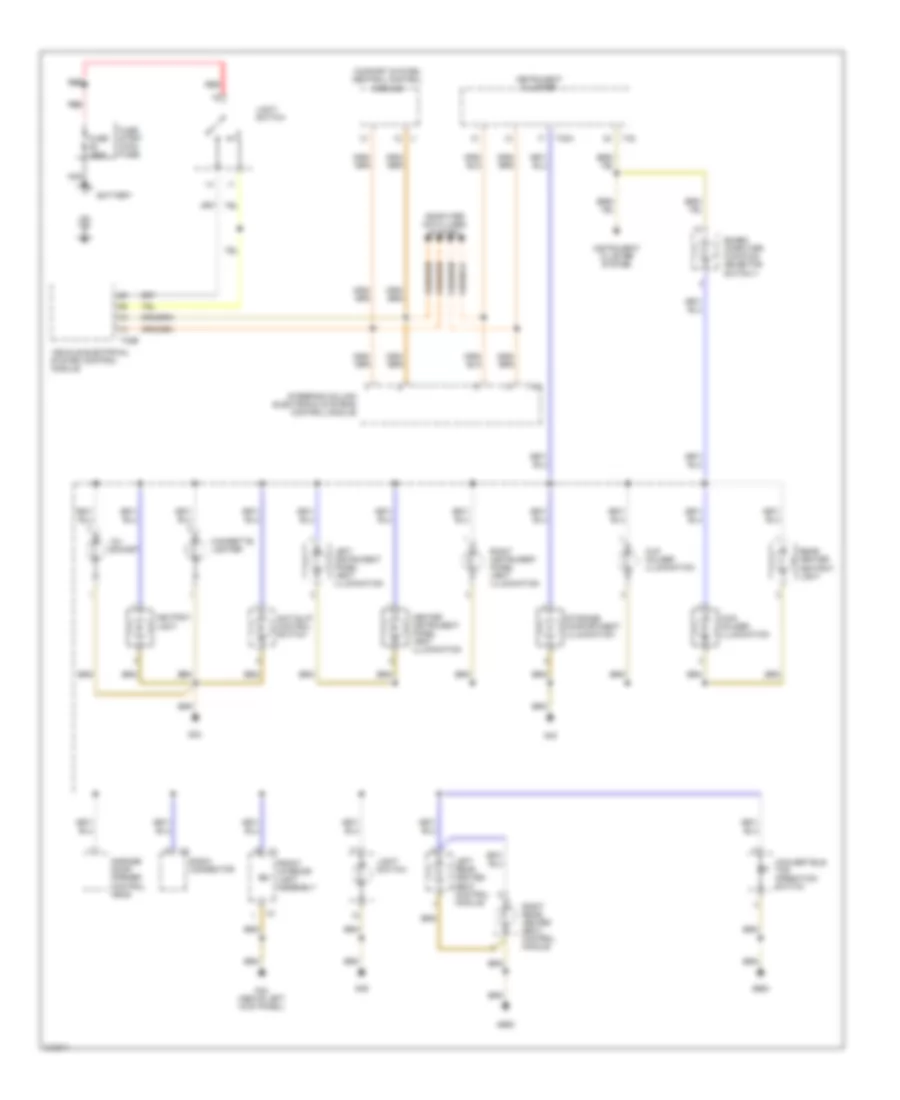 Instrument Illumination Wiring Diagram Convertible 1 of 2 for Audi A4 2006