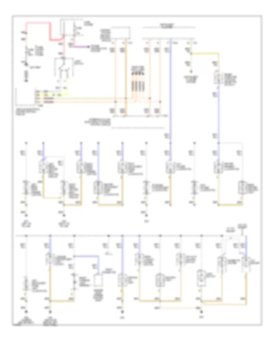 Instrument Illumination Wiring Diagram Except Convertible 1 of 2 for Audi A4 2006