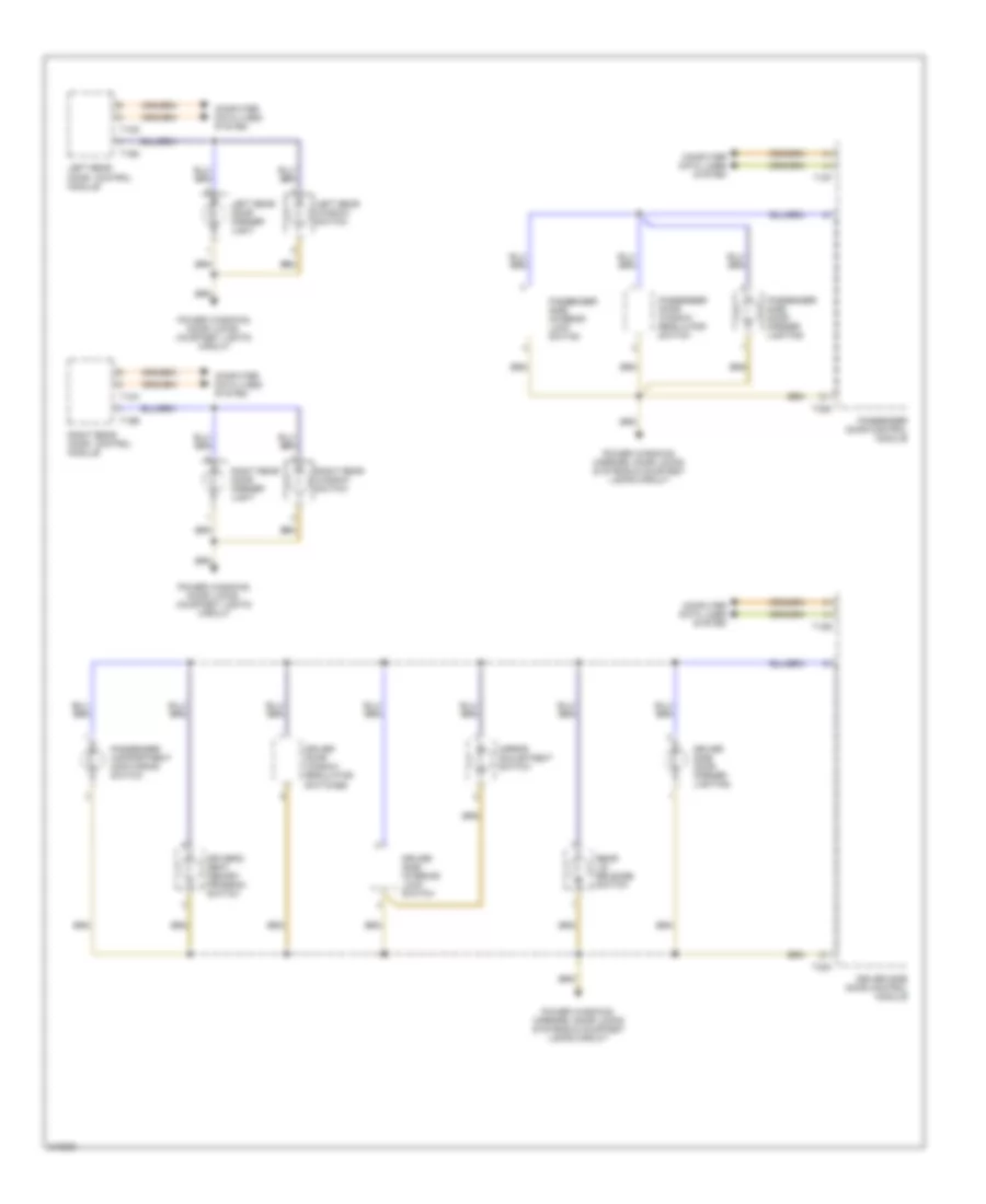 Instrument Illumination Wiring Diagram Except Convertible 2 of 2 for Audi A4 2006