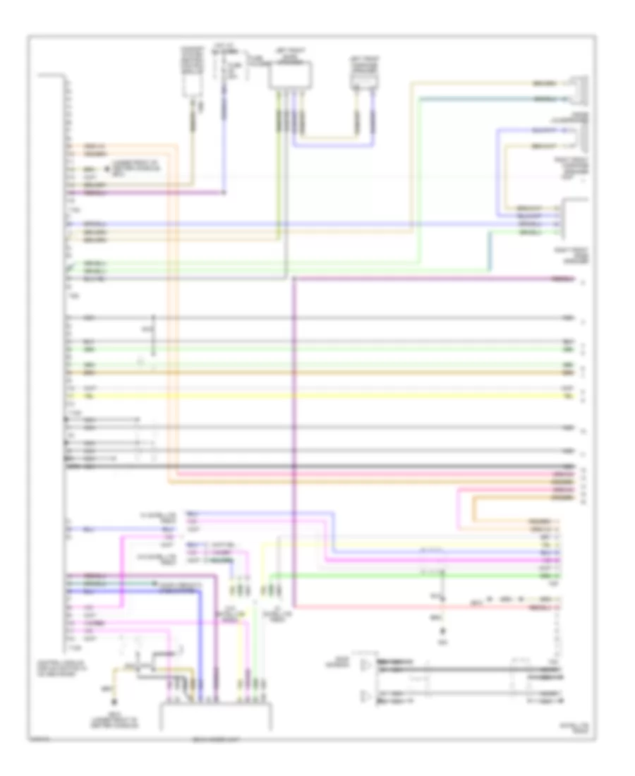 Navigation Wiring Diagram Except Convertible with RNS E with Amplifier 1 of 2 for Audi A4 2006