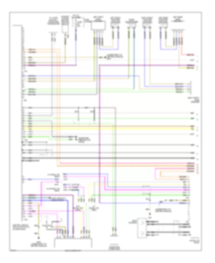 Navigation Wiring Diagram Except Convertible with RNS E with Bose 1 of 2 for Audi A4 2006