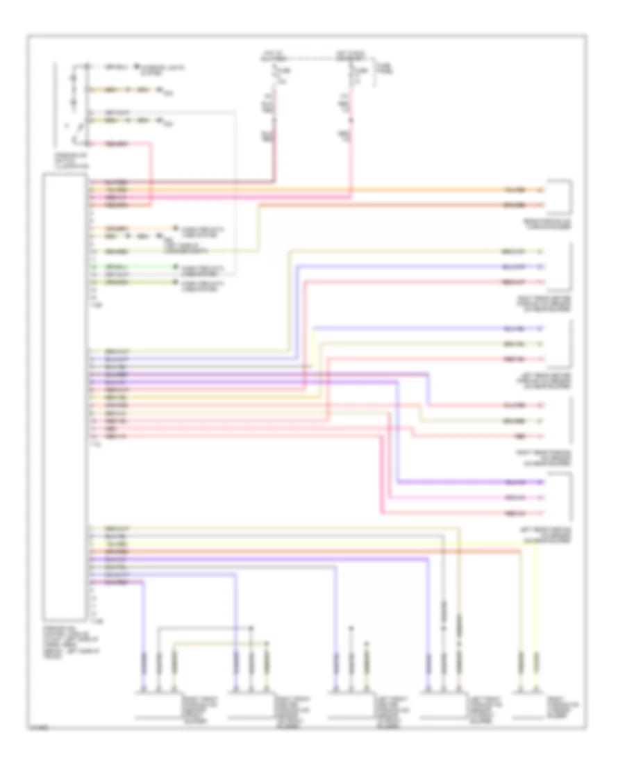 Parking Assistant Wiring Diagram Except Convertible for Audi A4 2006