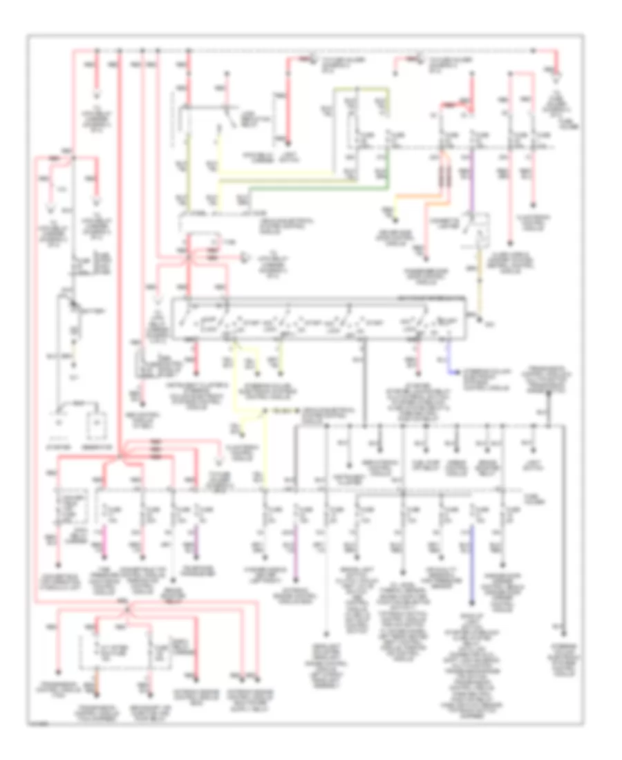 Power Distribution Wiring Diagram Convertible 1 of 2 for Audi A4 2006