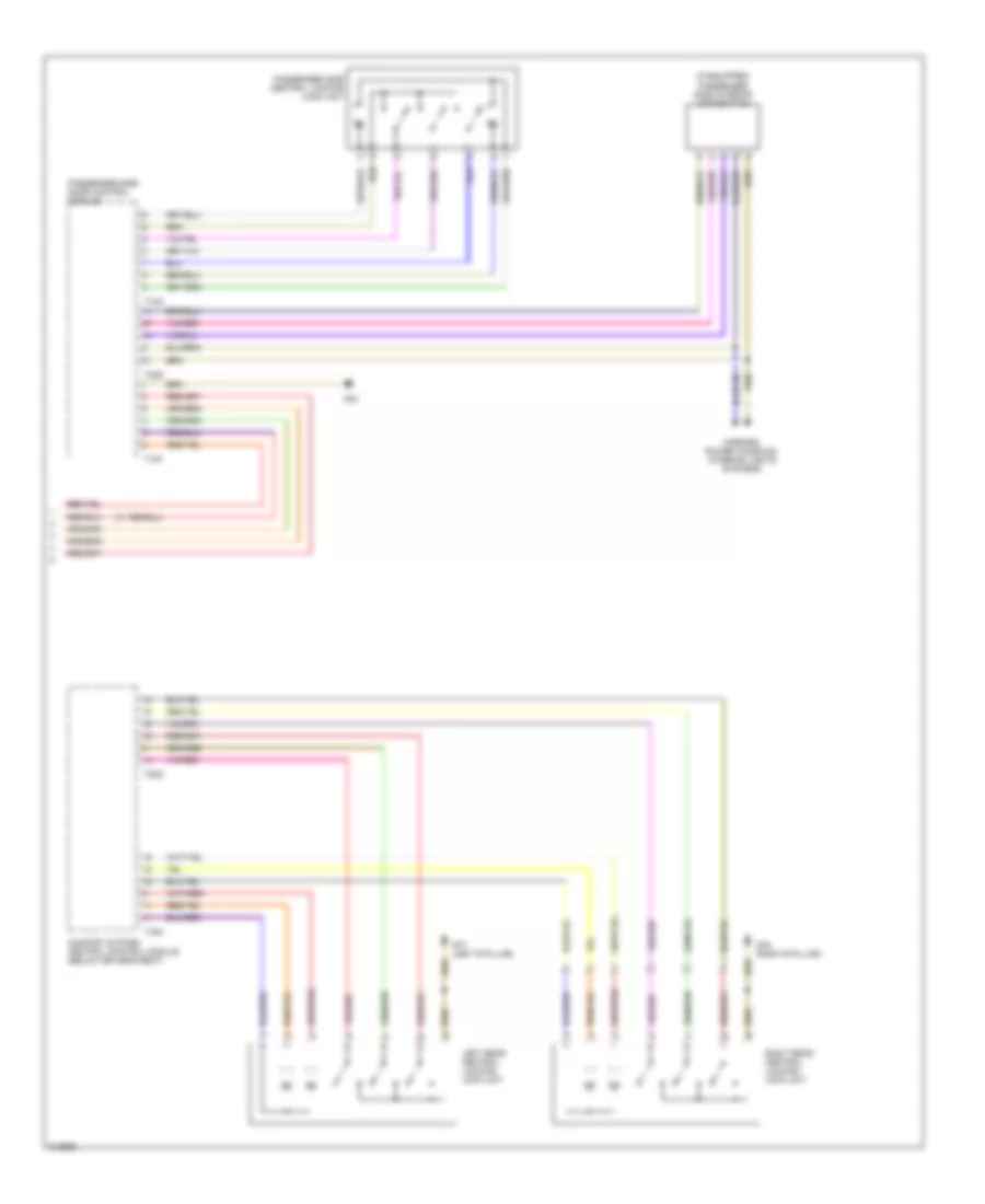 Power Door Locks Wiring Diagram Except Convertible without Rear Power Windows 2 of 2 for Audi A4 2006