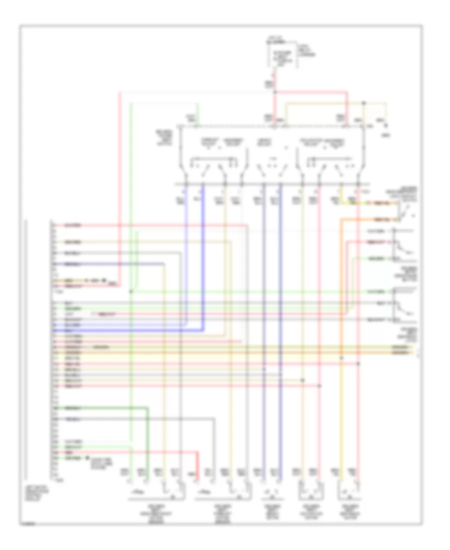 Power Seats Wiring Diagram Convertible 1 of 2 for Audi A4 2006